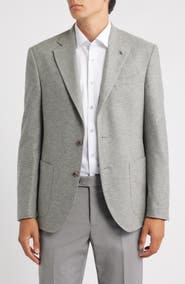 Jack Victor Darwin Heathered Grey COMFORTWEAR™ Knit Cashmere Sport Coat