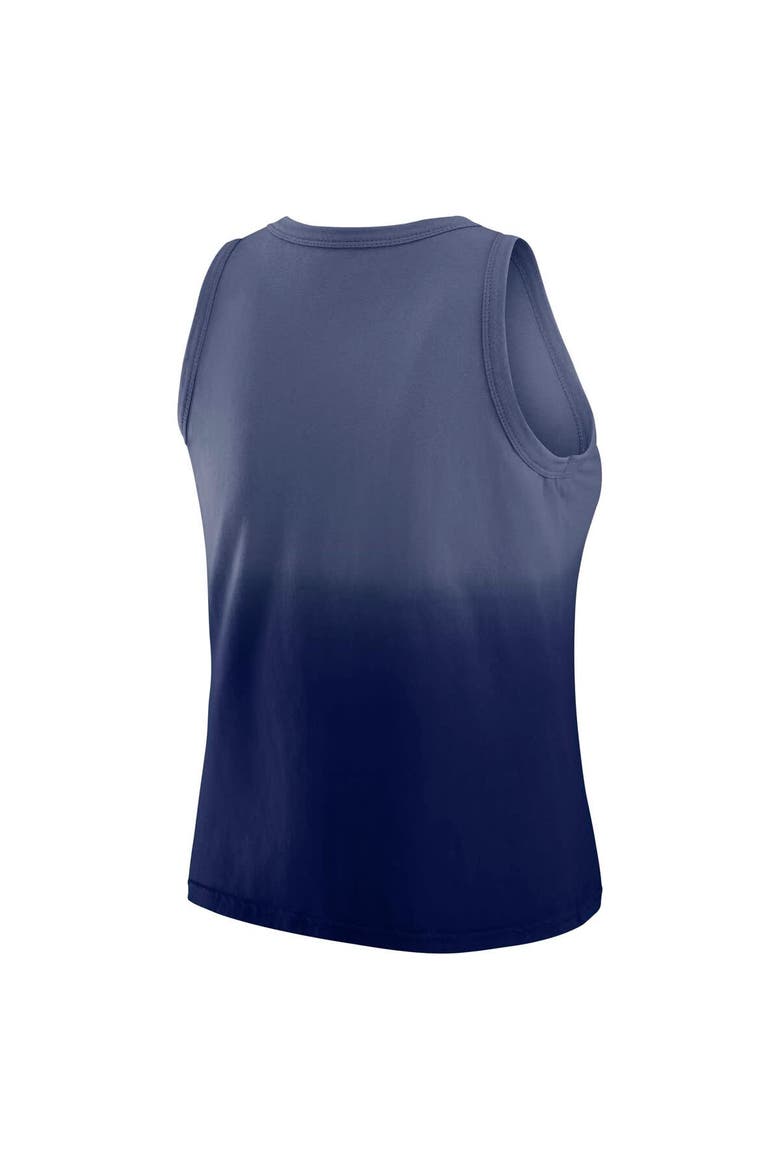 Women's WEAR by Erin Andrews x Gracie Hunt Navy New York Giants Ombre Tank Top, Alternate, color, Navy