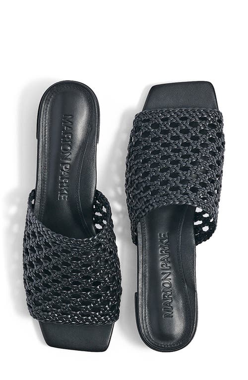 Marion Parke Sabrina Slide Sandal In Black