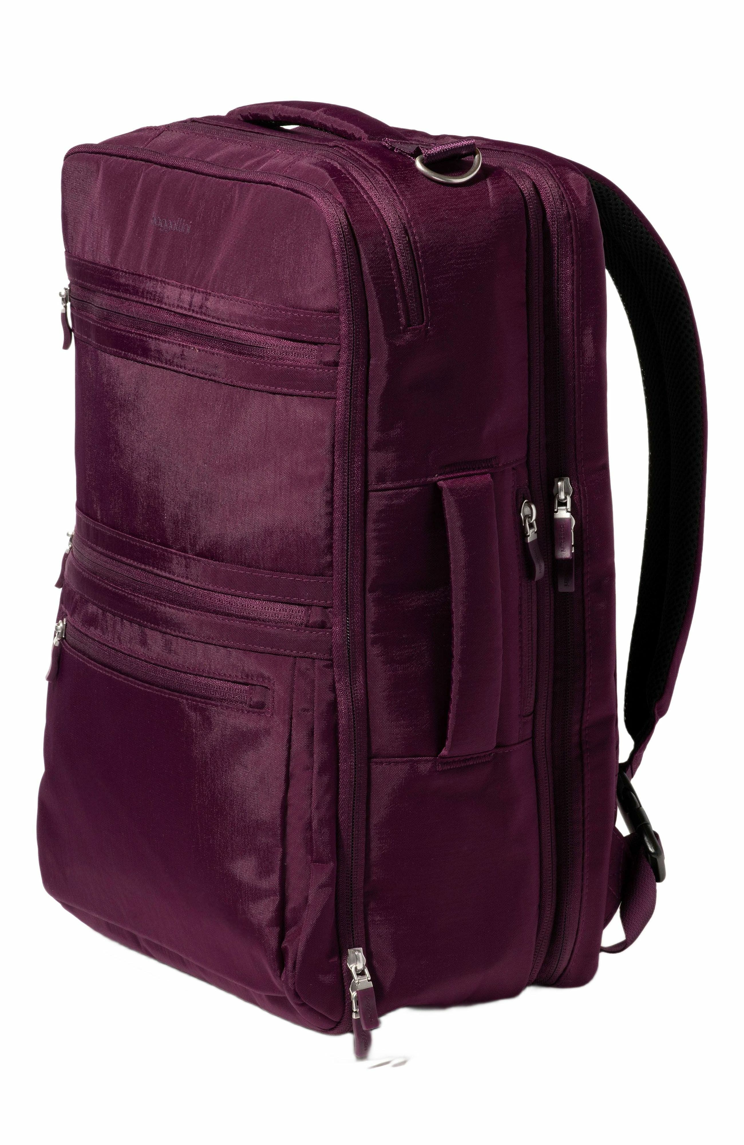 Modern Convertible Travel Backpack, Alternate, color, MULBERRY