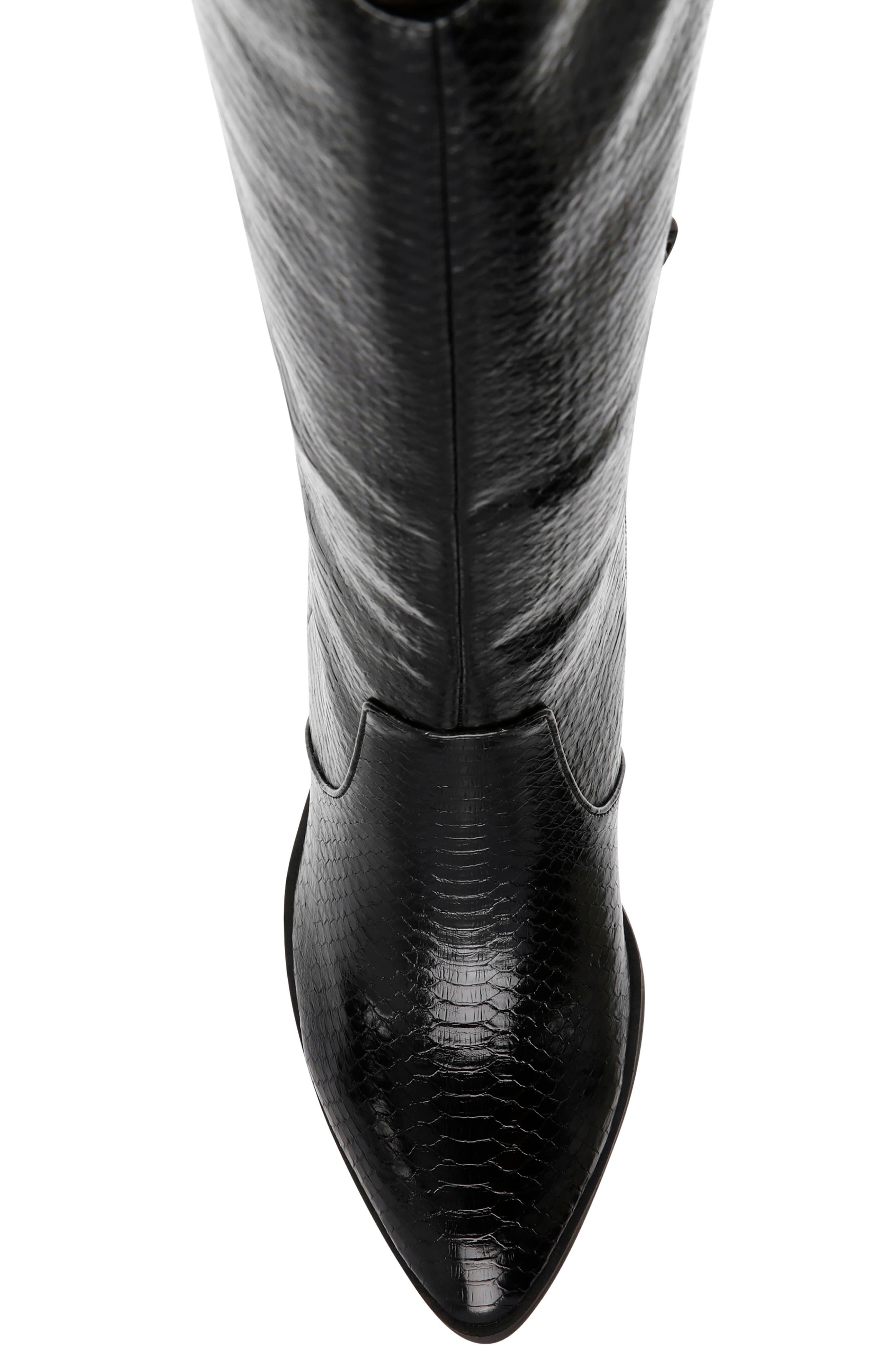 DV by Dolce Vita Nykko Snake Embossed Tall Boot, Alternate, color, 