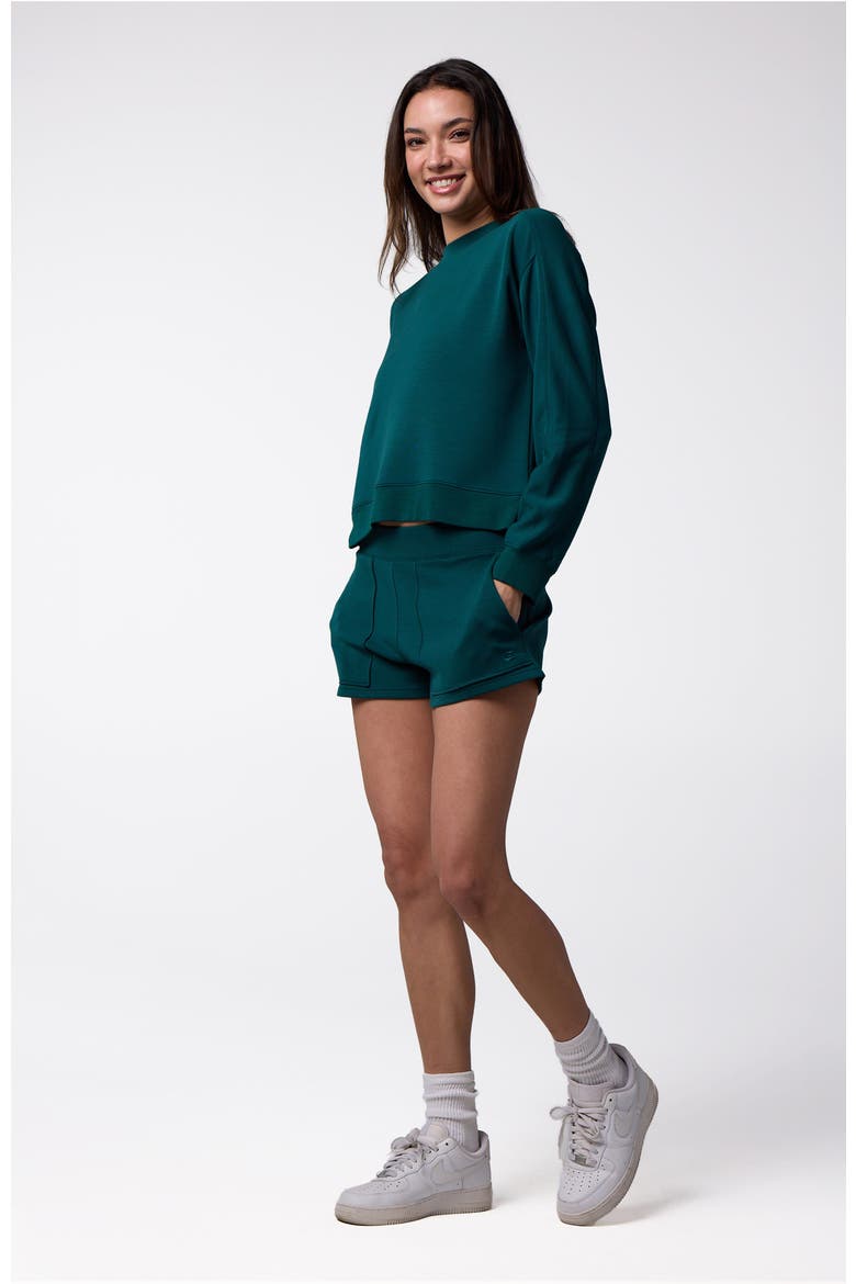 Women's Active Lifestyle Short, Alternate, color, Racing Green
