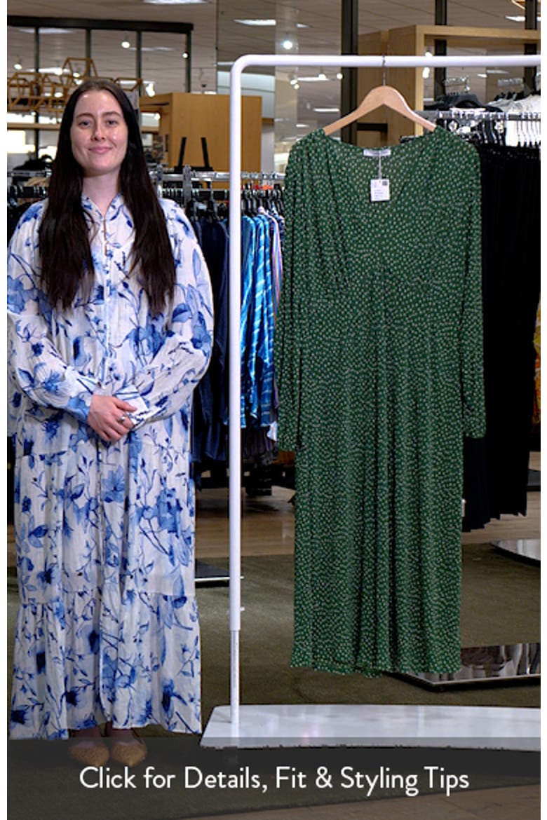 Polka Dot Long Sleeve Midi Dress video
