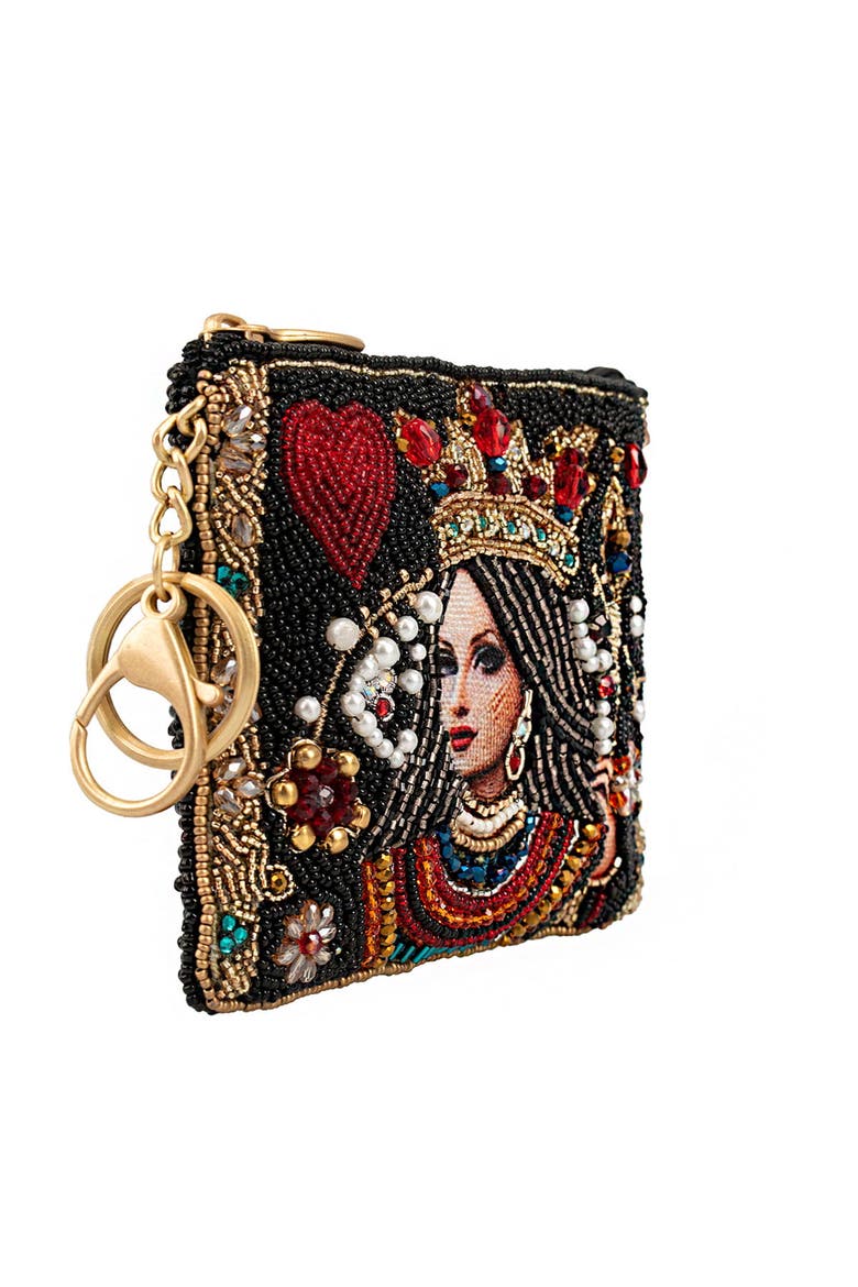 The Queen Coin Purse, Alternate, color, Black