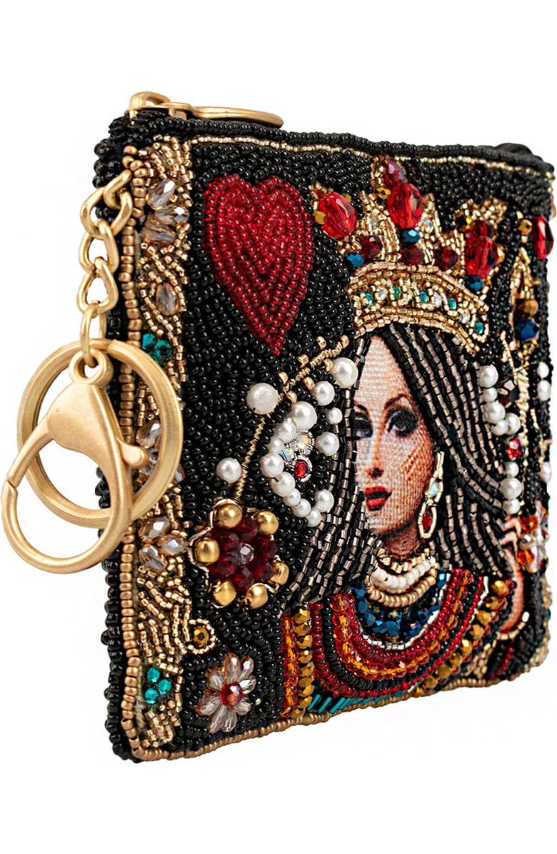 Mary Frances Accessories The Queen Coin Purse, Alternate, color, Black