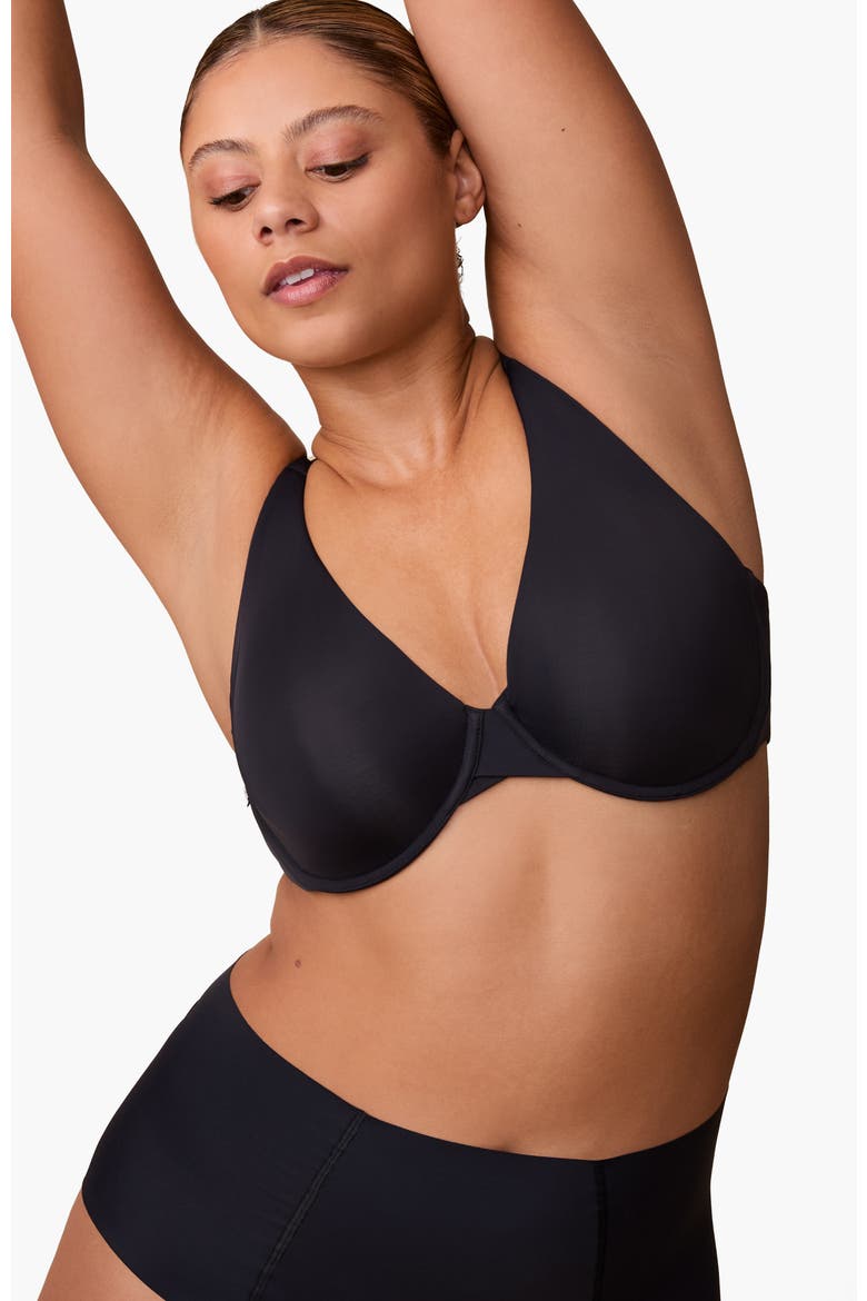 Base Unlined Bra, Alternate, color, Black