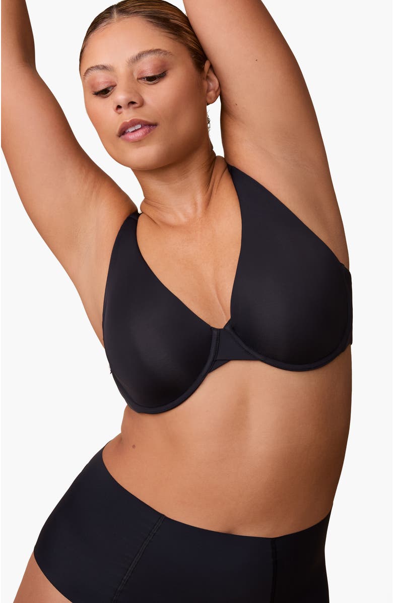 Harper Wilde Base Unlined Bra, Alternate, color, Black