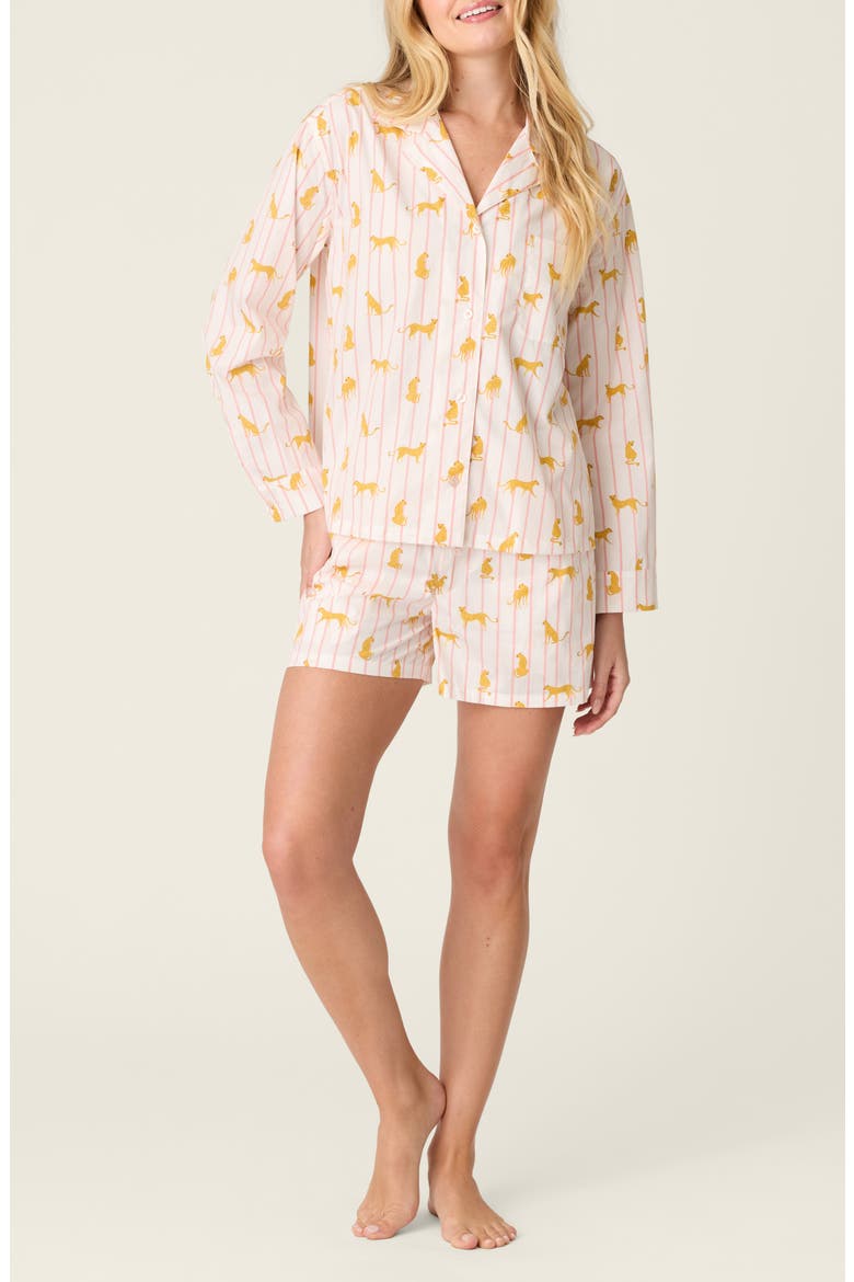 After Party Short Pajamas, Main, color, SUNSET ROSE