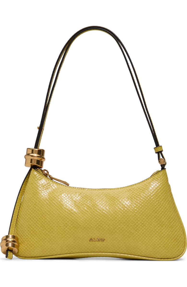 ALDO Amelliee Faux Leather Shoulder Bag, Main, color, Yellow