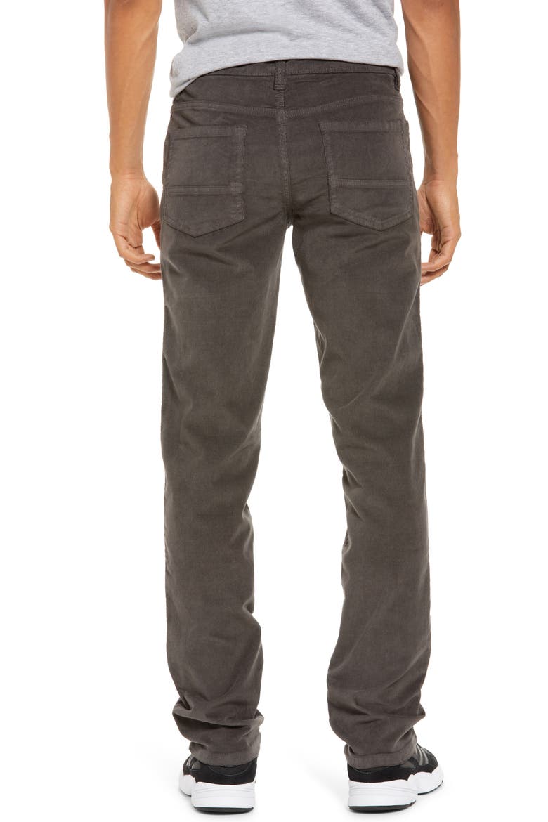 Stretch Corduroy Five Pocket Pants, Alternate, color, CHARCOAL