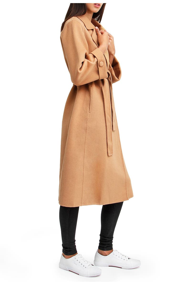 Belle & Bloom Stay Wild Oversized Wool Coat, Alternate, color, Camel