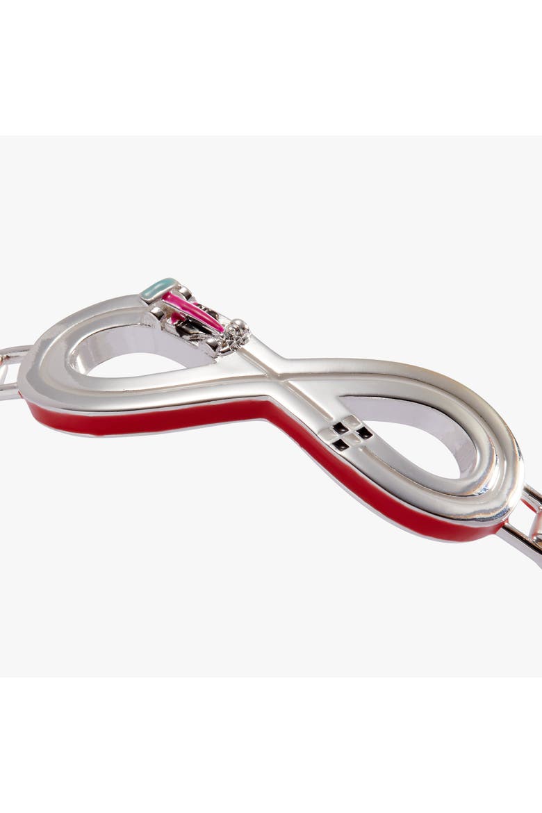 Hot Wheels Figure 8 Racecar Tension Bangle, Alternate, color, Silver