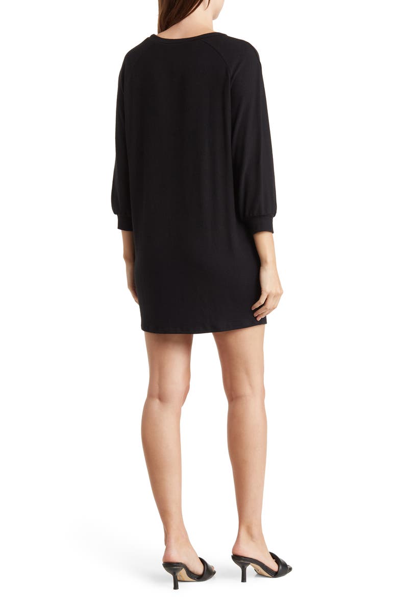 Relax With Me Sweater Dress, Alternate, color, BLACK