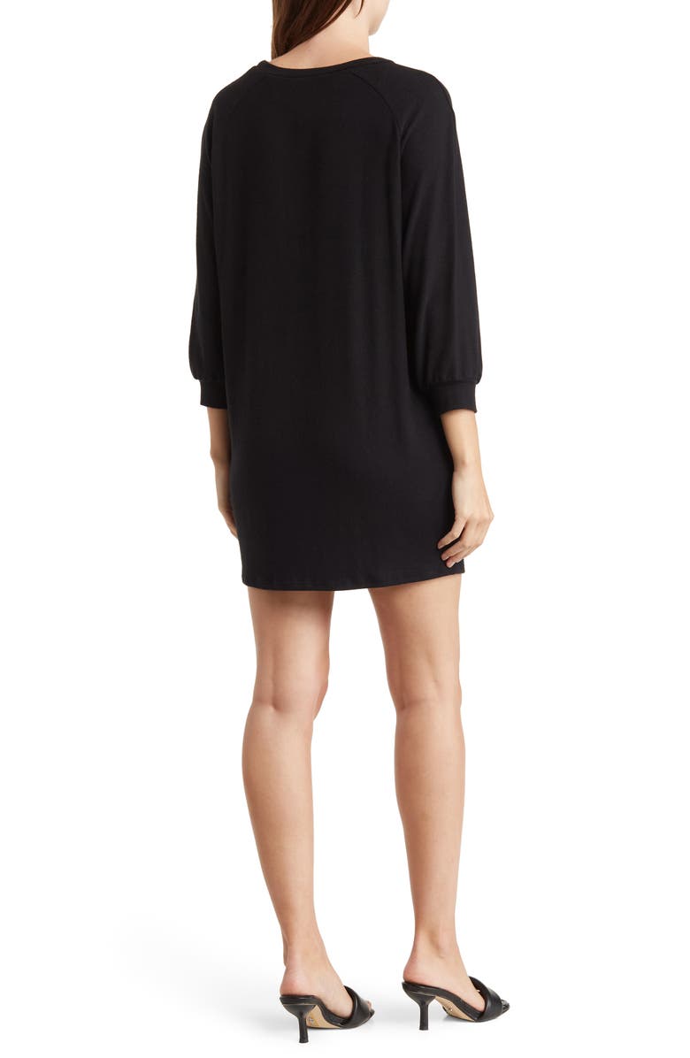 GO COUTURE Relax With Me Sweater Dress, Alternate, color, Black
