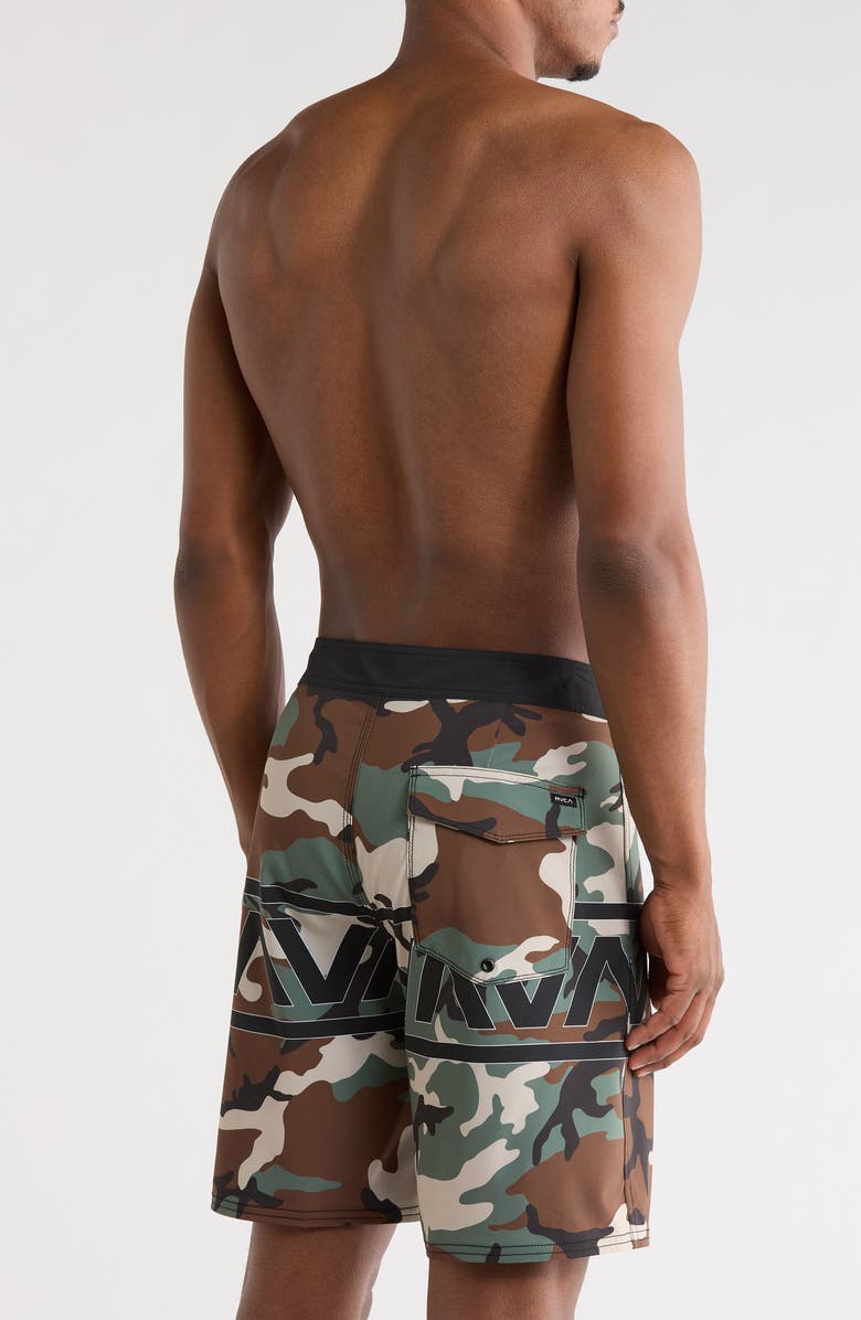 RVCA VA Camo Swim Trunks, Alternate, color, Camo Band