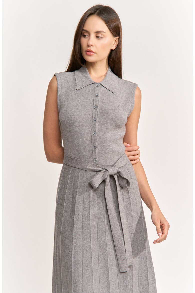 Annie Sleeveless Maxi Sweater Dress, Alternate, color, GRAY