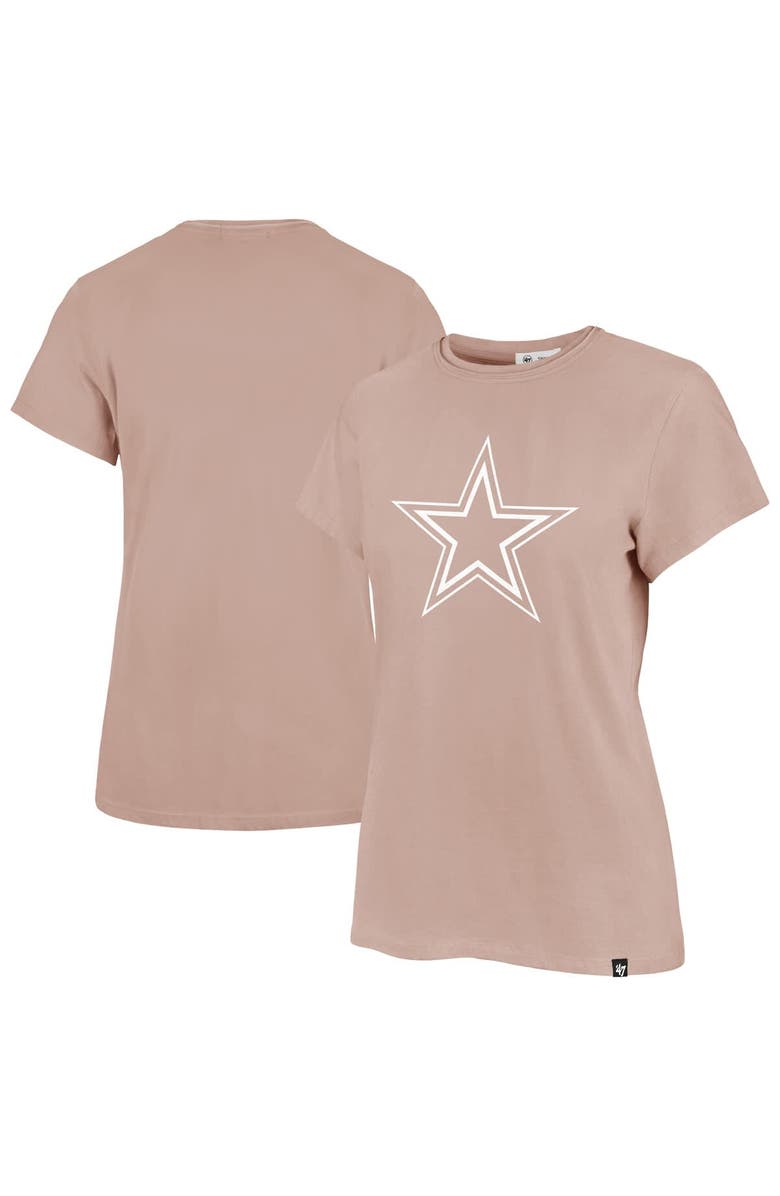 '47 Women's '47  Light Pink Dallas Cowboys Premier Frankie T-Shirt, Main, color, Light Pink