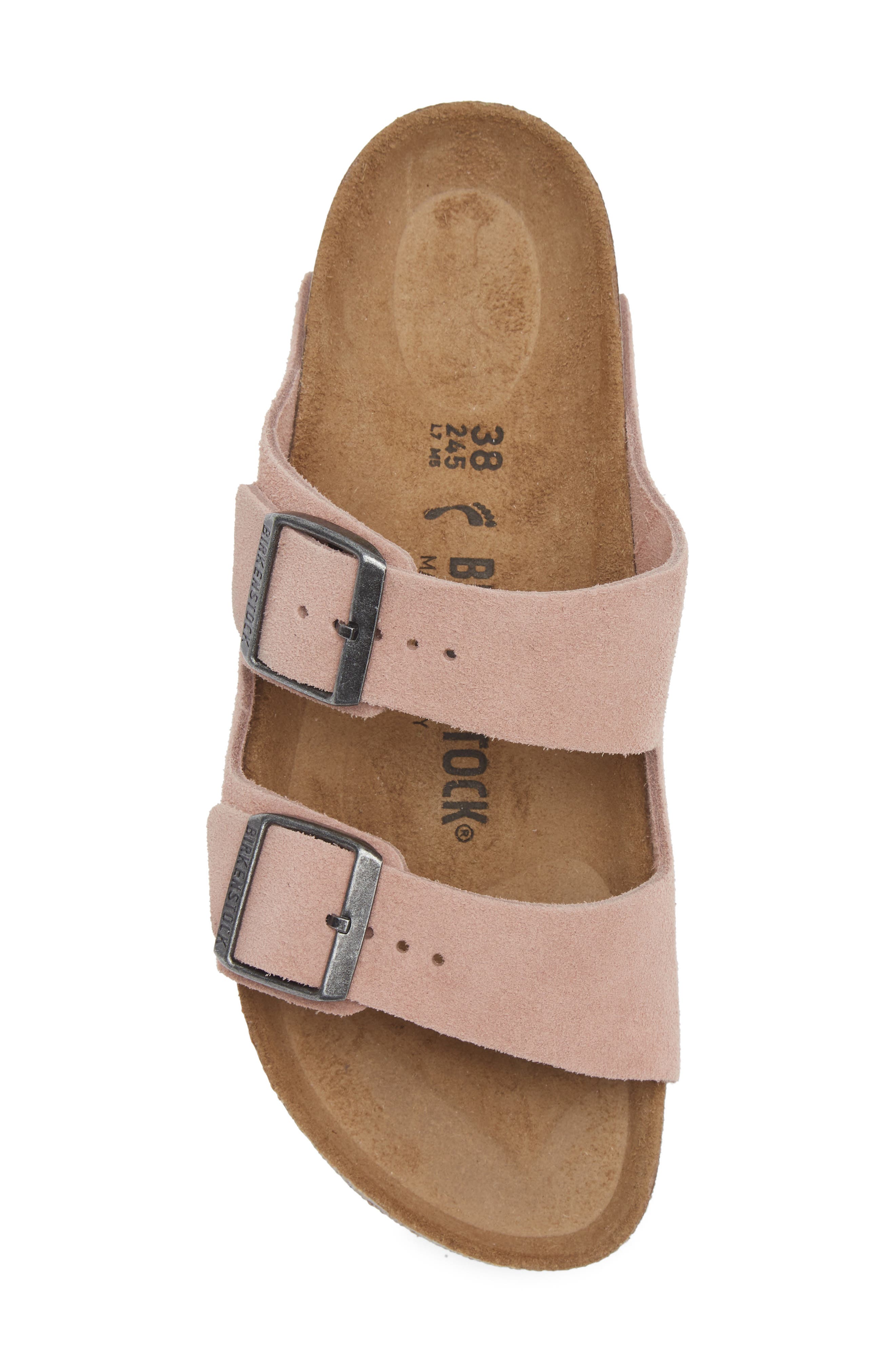 Birkenstock Arizona Sandal, Alternate, color, Pink Clay Suede