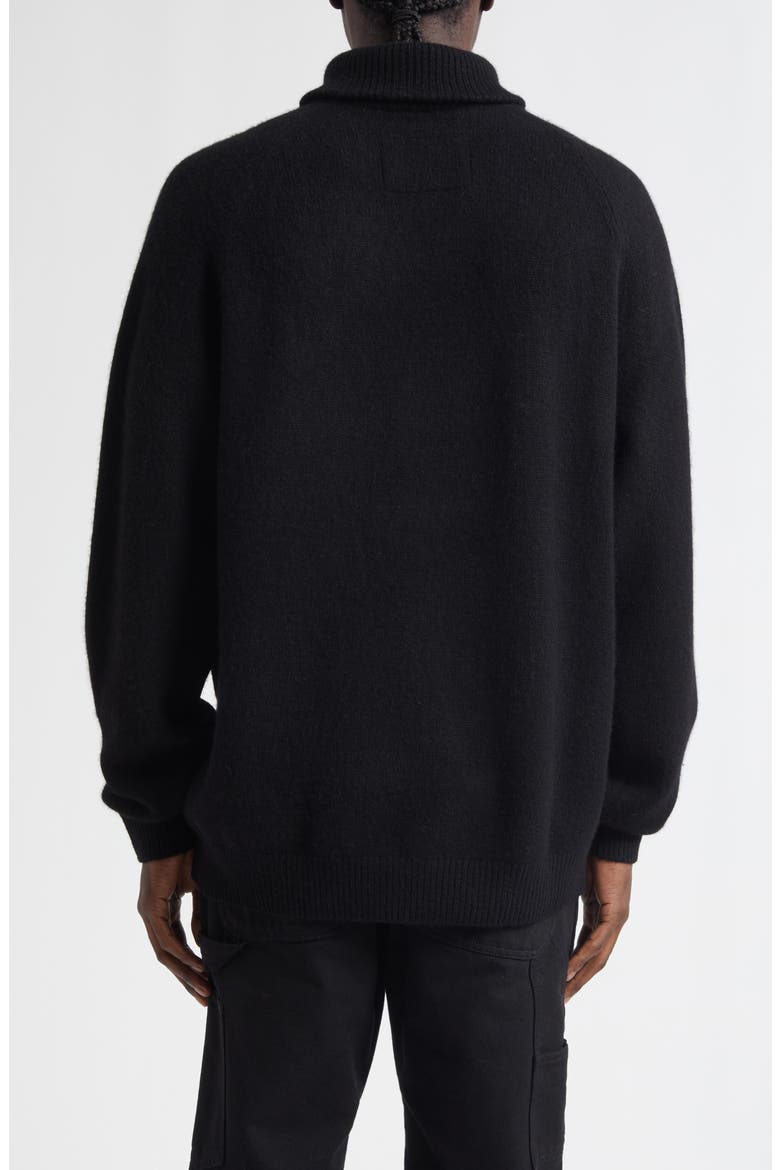BF Cashmere & Wool Turtleneck Sweater, Alternate, color, BLACK