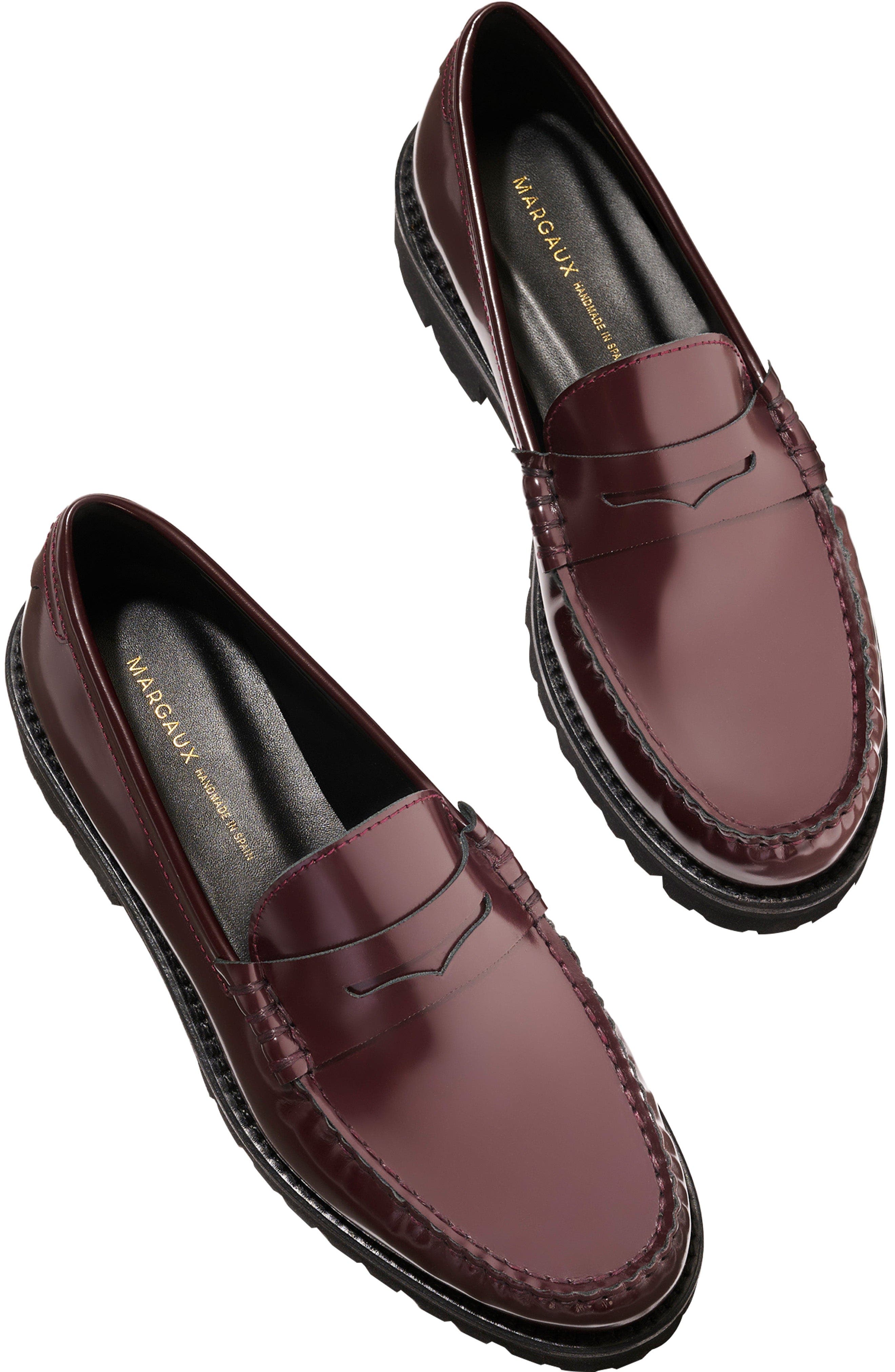 The Louisa Loafer, Alternate, color, Burgundy Calf
