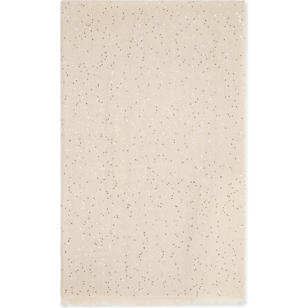 Brunello Cucinelli Cashmere And Silk Diamond Yarn Scarf In Beige