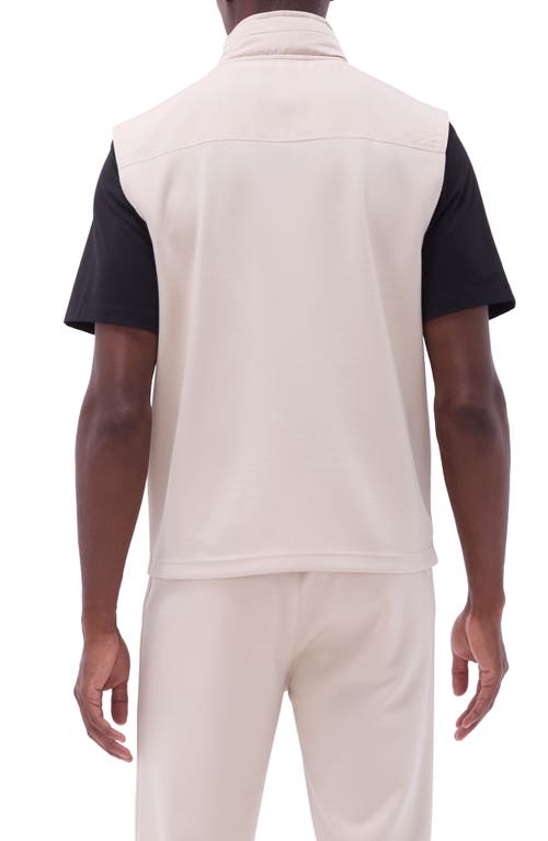 Bugatchi Soft Touch Knit Vest In Almond