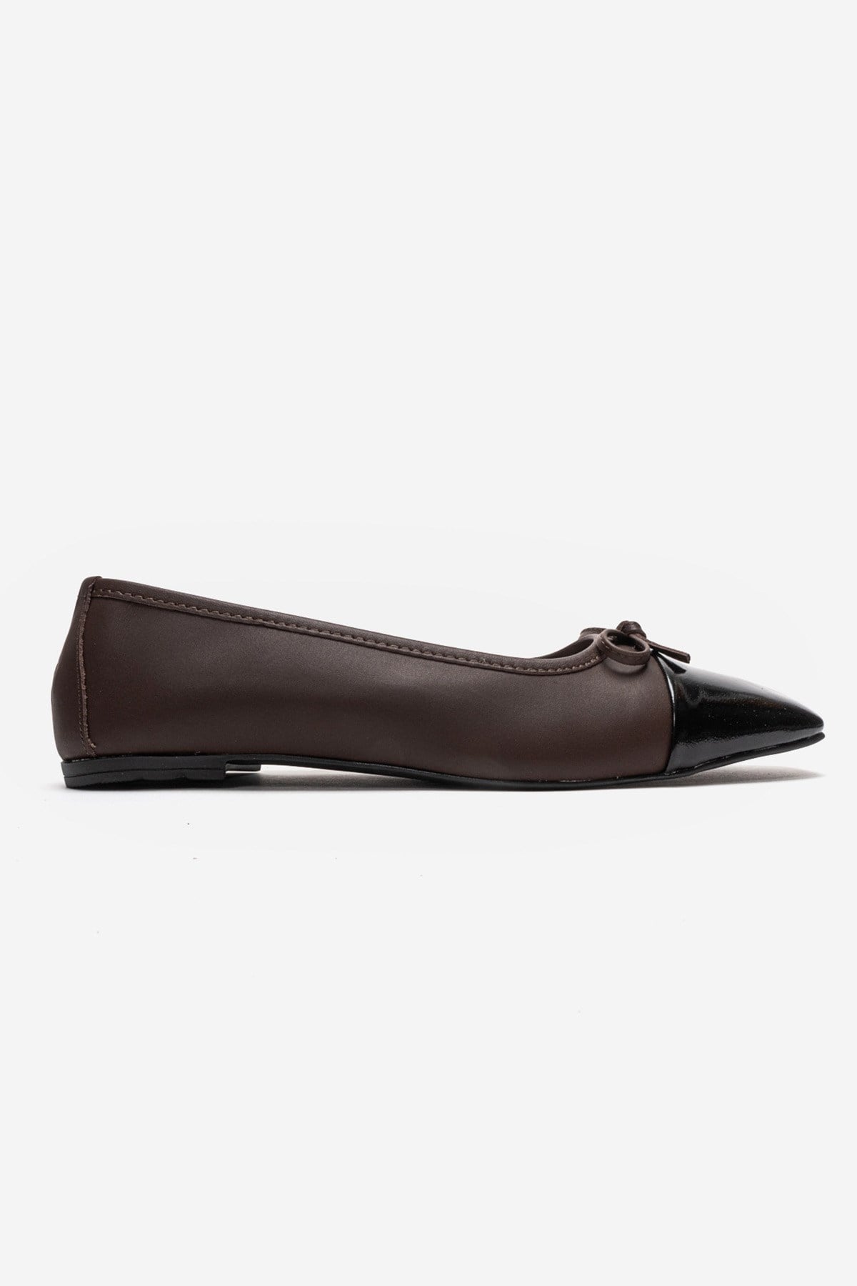 Rony Leather Ballet Flat, Alternate, color, Brown Patent