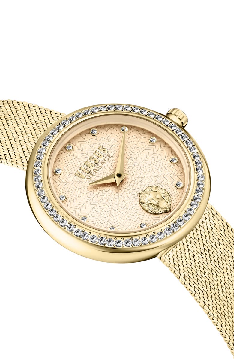 VERSUS Versace Lea Mesh Strap Watch, 35mm, Alternate, color,