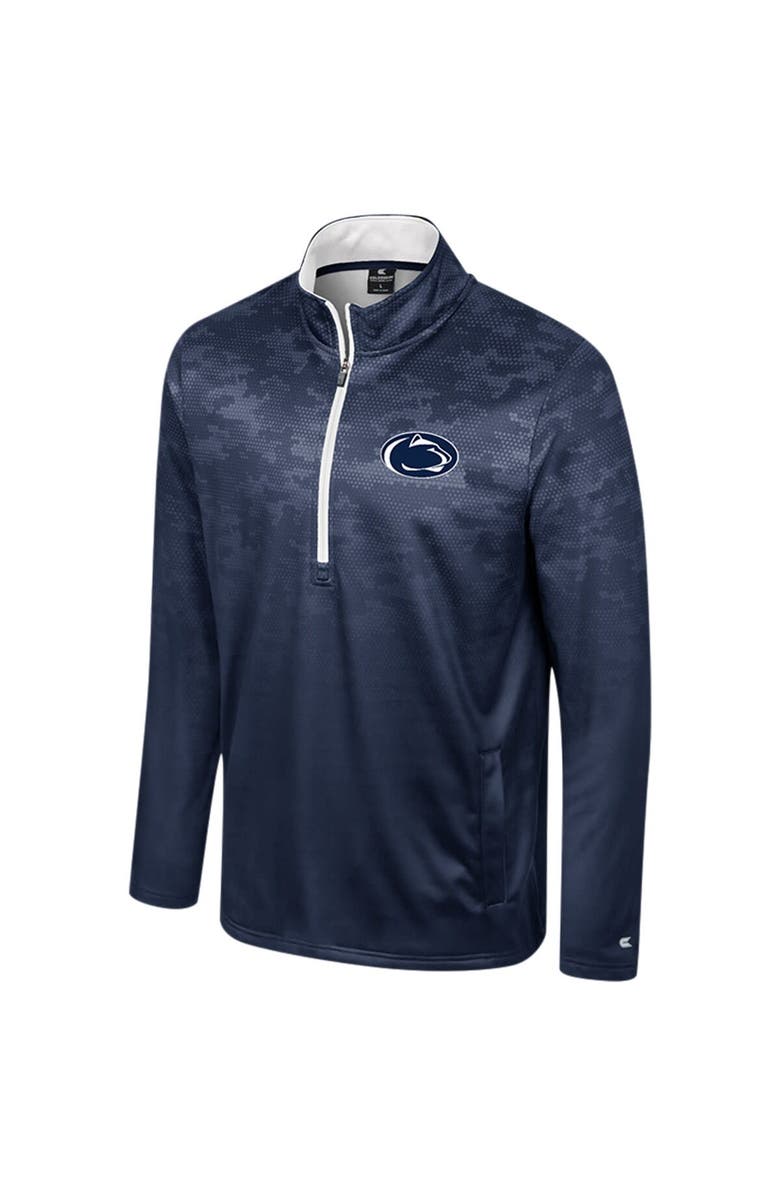 COLOSSEUM Men's Colosseum  Navy Penn State Nittany Lions The Machine Half-Zip Jacket, Alternate, color, Navy