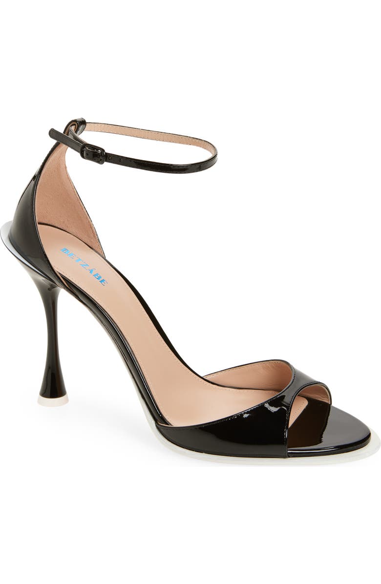 BETZÁBE Rita Ankle Strap Sandal, Main, color, Black Patent