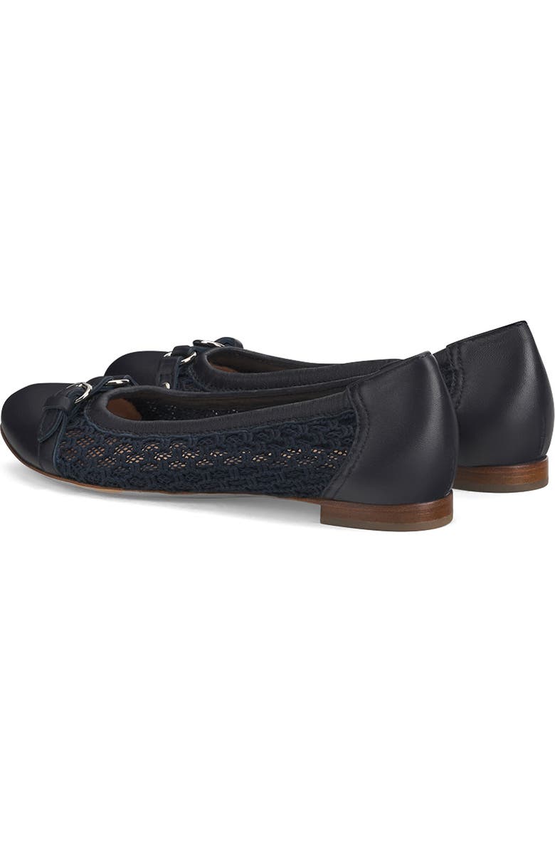 AGL Monia Cap Toe Ballet Flat, Alternate, color, Nigh-Navy-Nigh-Nigh