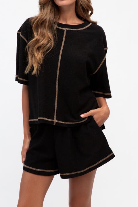 Stitched Up T-Shirt  & Short Set