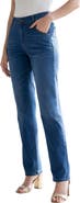 Roaman's Plus Size 360º Stretch 5 Pocket Straight Leg Jean