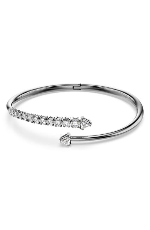 Swarovski Sublima Bypass Bangle Bracelet In Silver