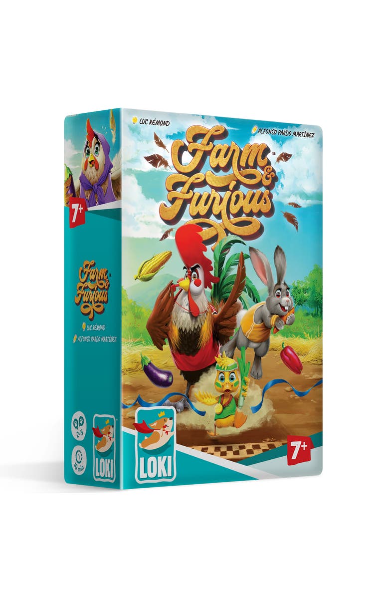 LOKI Farm & Furious Animal Racing Card Game, Kids & Family, Ages 7+, Main, color, 