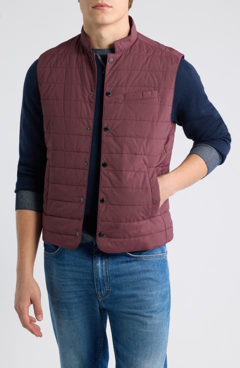 Bauer Quilted Water Resistant Snap-Up Vest