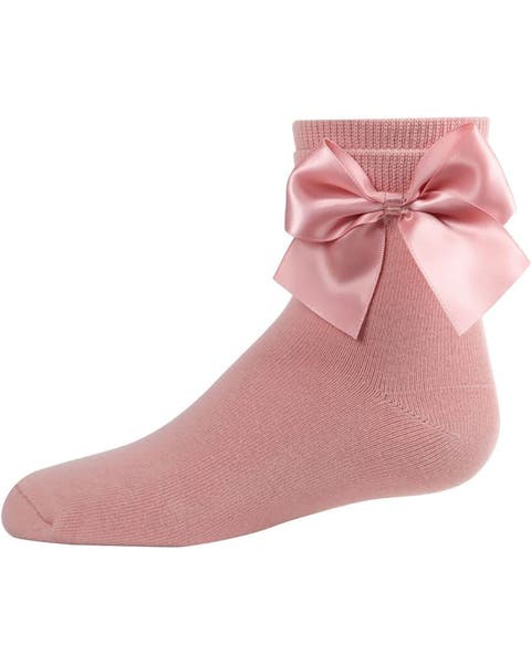 Kid's Silky Side Bow Anklet Socks (Toddler, Little Kid & Big Kid)