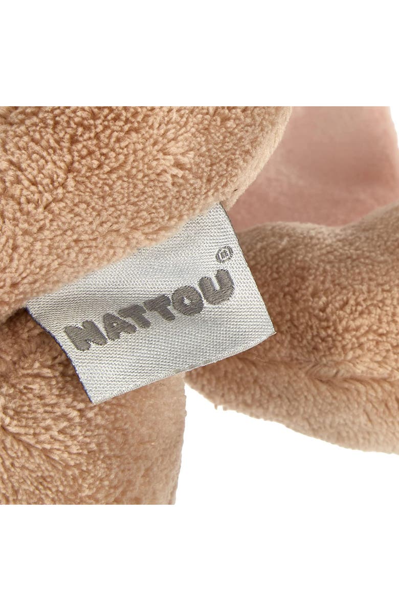 Nattou Cuddly Nina the Rabbit Stuffed Animal, Alternate, color, Pink/ Brown