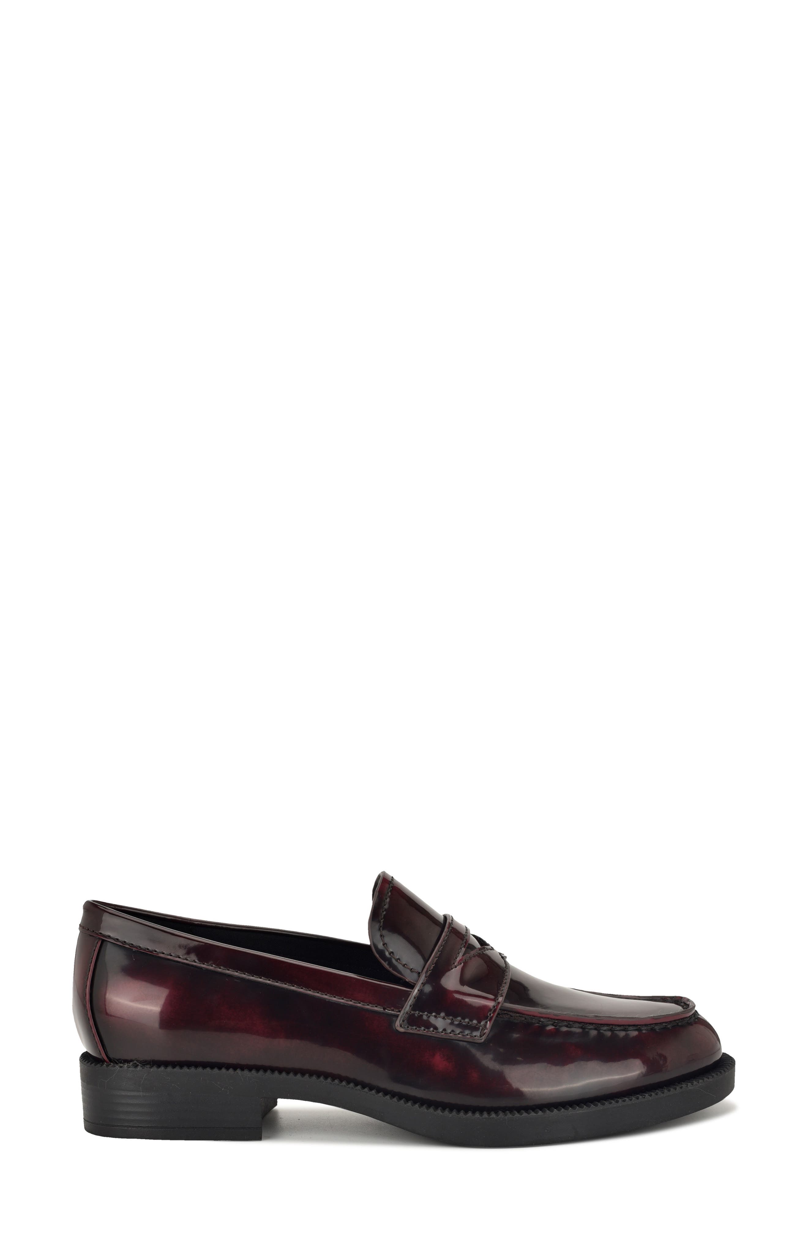 Berg Penny Loafer, Alternate, color, DARK RED