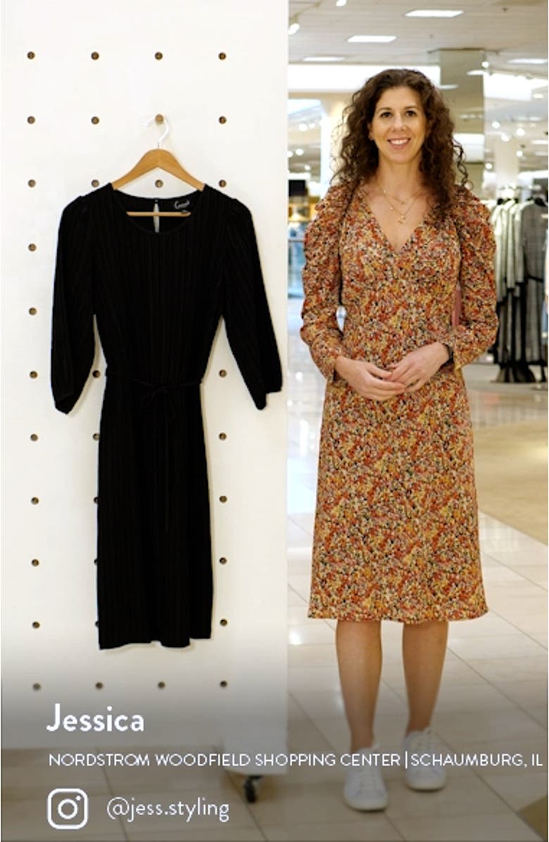 Tie Waist Long Sleeve Dress, sales video thumbnail