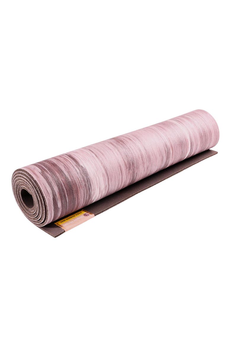 Para Rubber Yoga Mat, Alternate, color, Twilight Mauve