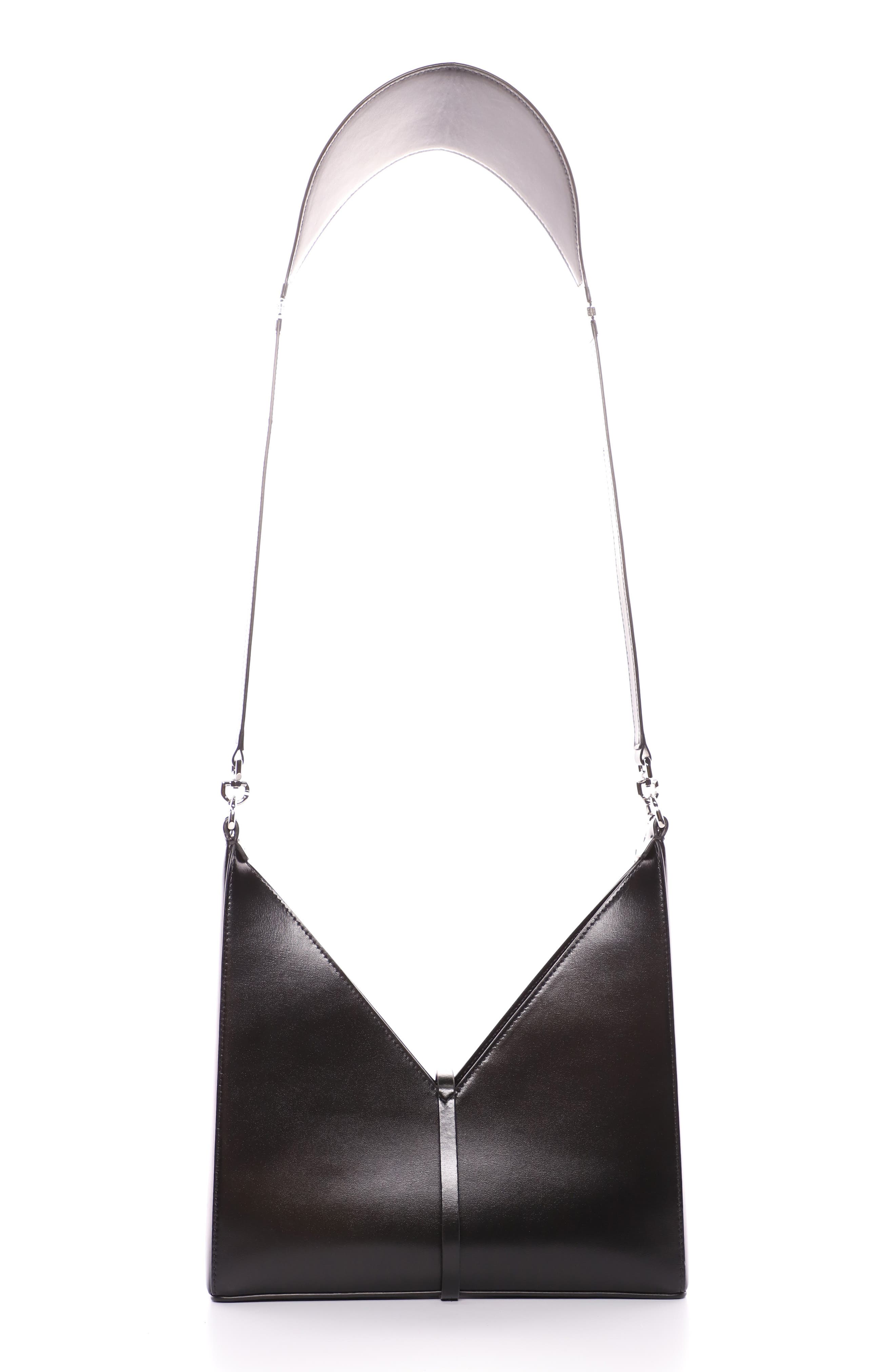 Givenchy Small Cutout Chain Strap Leather Crossbody Bag, Alternate, color, 