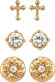 True Religion Trio Earring Set