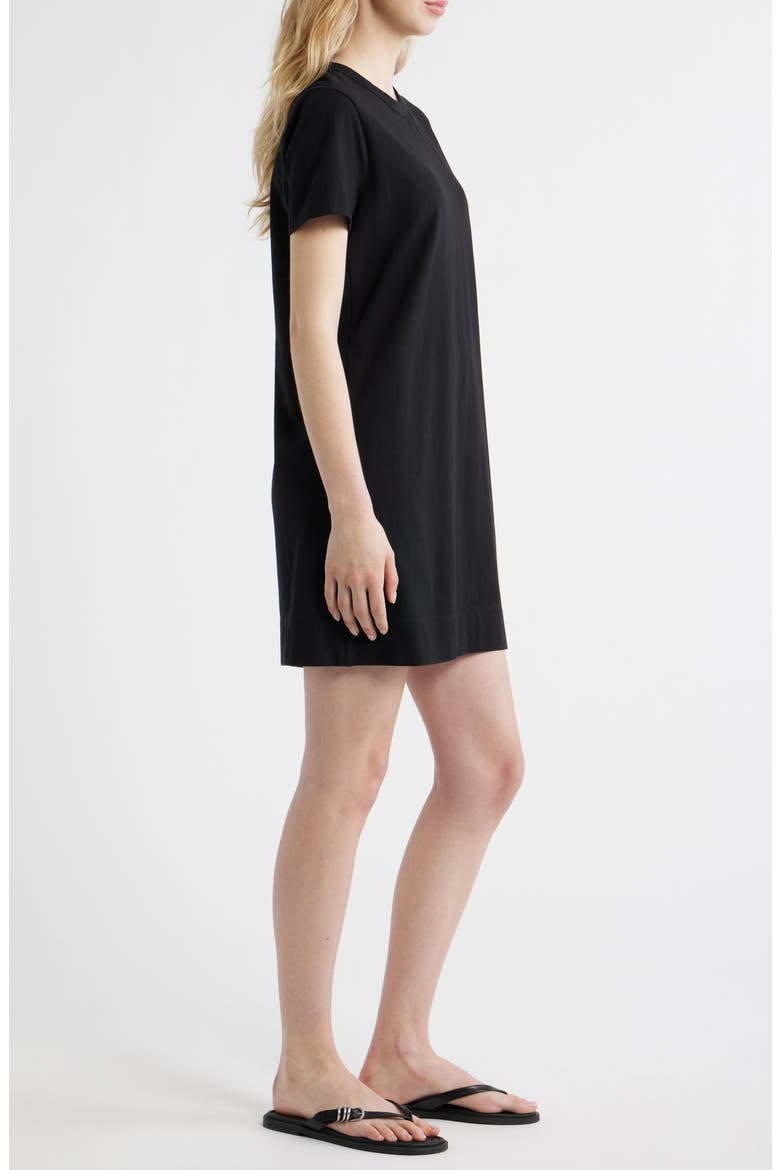 T-Shirt Minidress, Alternate, color, JET BLACK