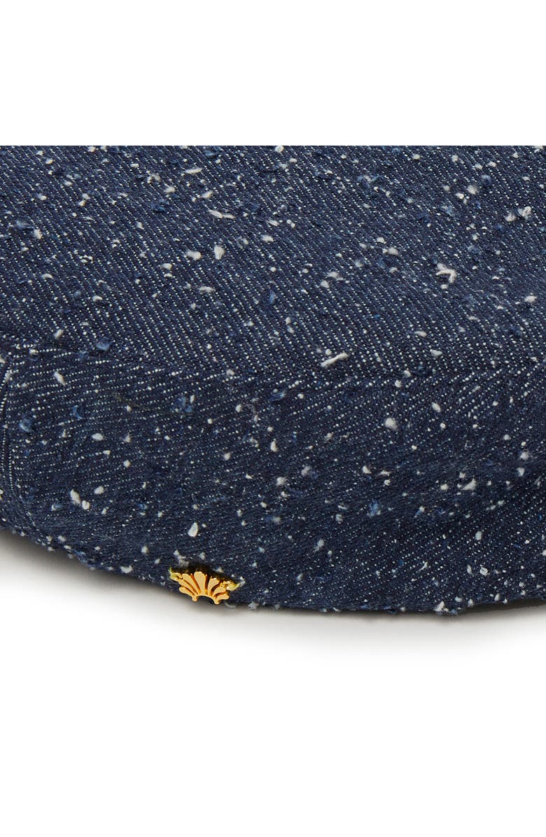 Lele Sadoughi Bridget Denim Pillbox Beret, Alternate, color, Dobby Denim