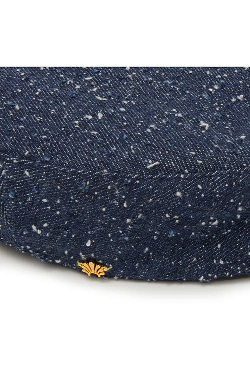 Lele Sadoughi Bridget Denim Pillbox Beret In Blue