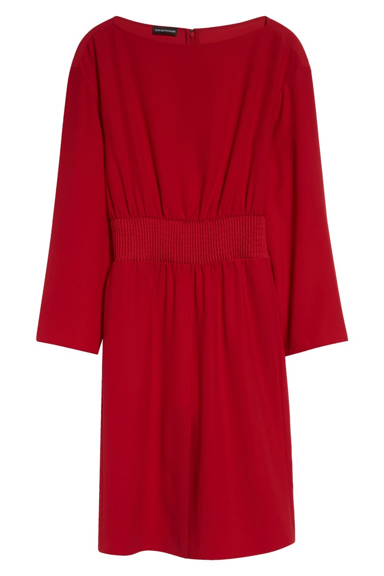 Long Sleeve Techno Cady Dress, Alternate, color, SOLID MEDIUM RED