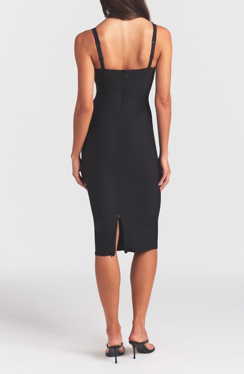 SKIMS Body Midi Dress, Alternate, color, Onyx