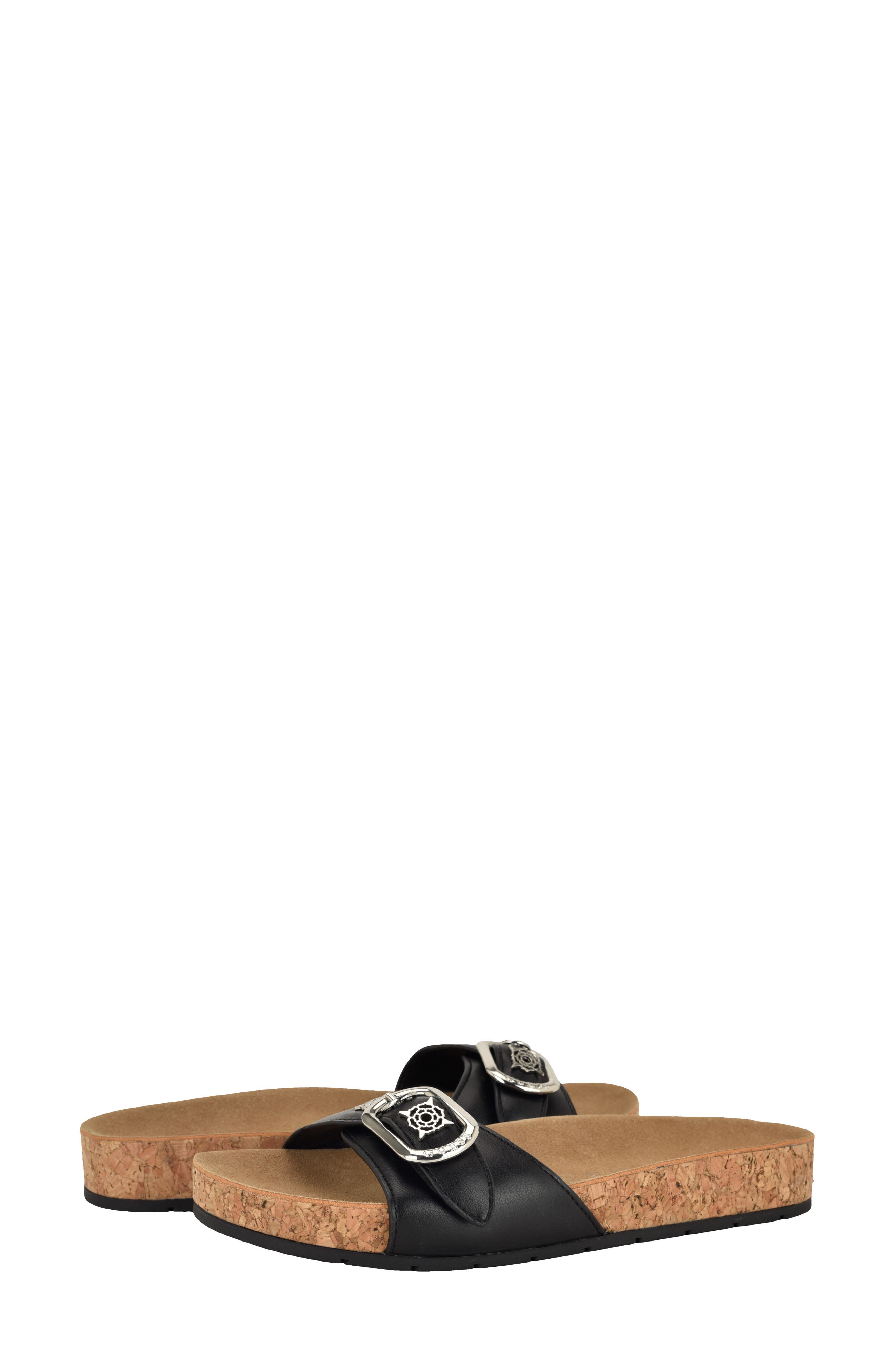 GUESS Locela Slide Sandal, Alternate, color, Black