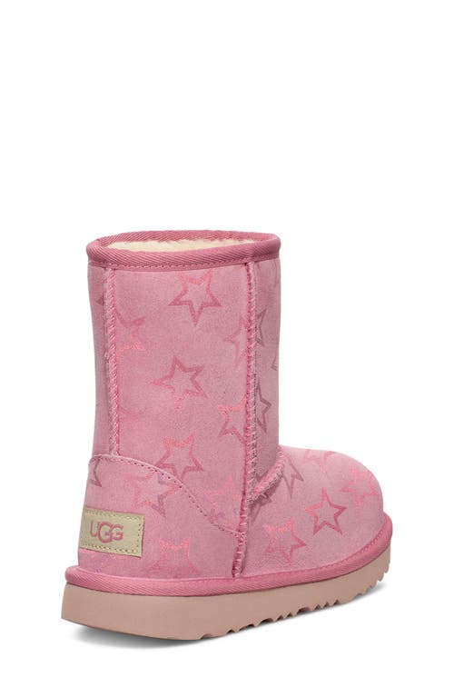 Ugg ® Kids' Classic Ii Iridescent Stars Boot In Dusty Orchid/pink Iridescent